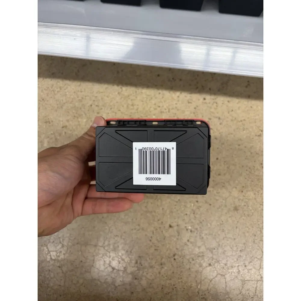 Storage Mini Bin Storage Tote Black Red Lid Organizer Box Case Lot of 5 Pack
